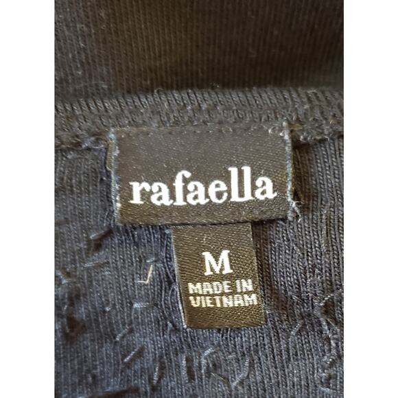 Rafaella size medium black button-up sweater with embellished Beads and sequin - Picture 5 of 6